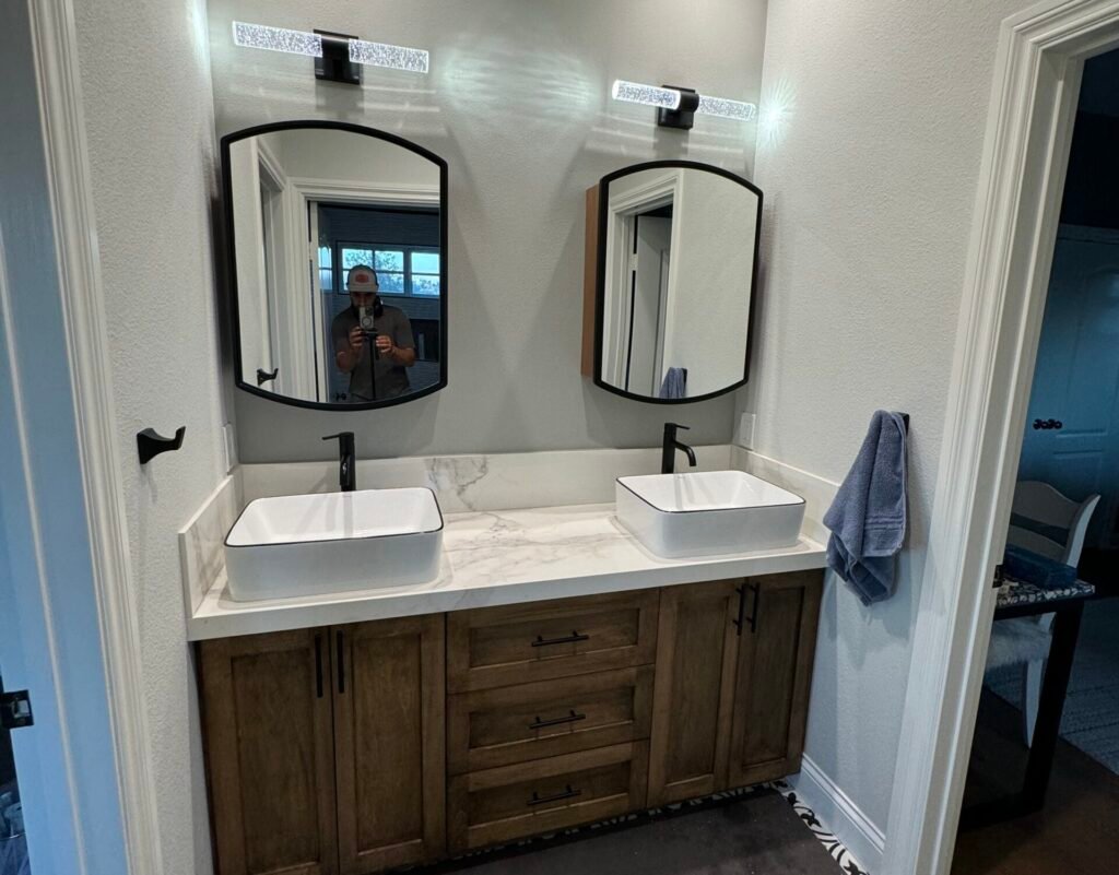 Custom bathroom cabinets by Reza Custom Cabinet & Vanity