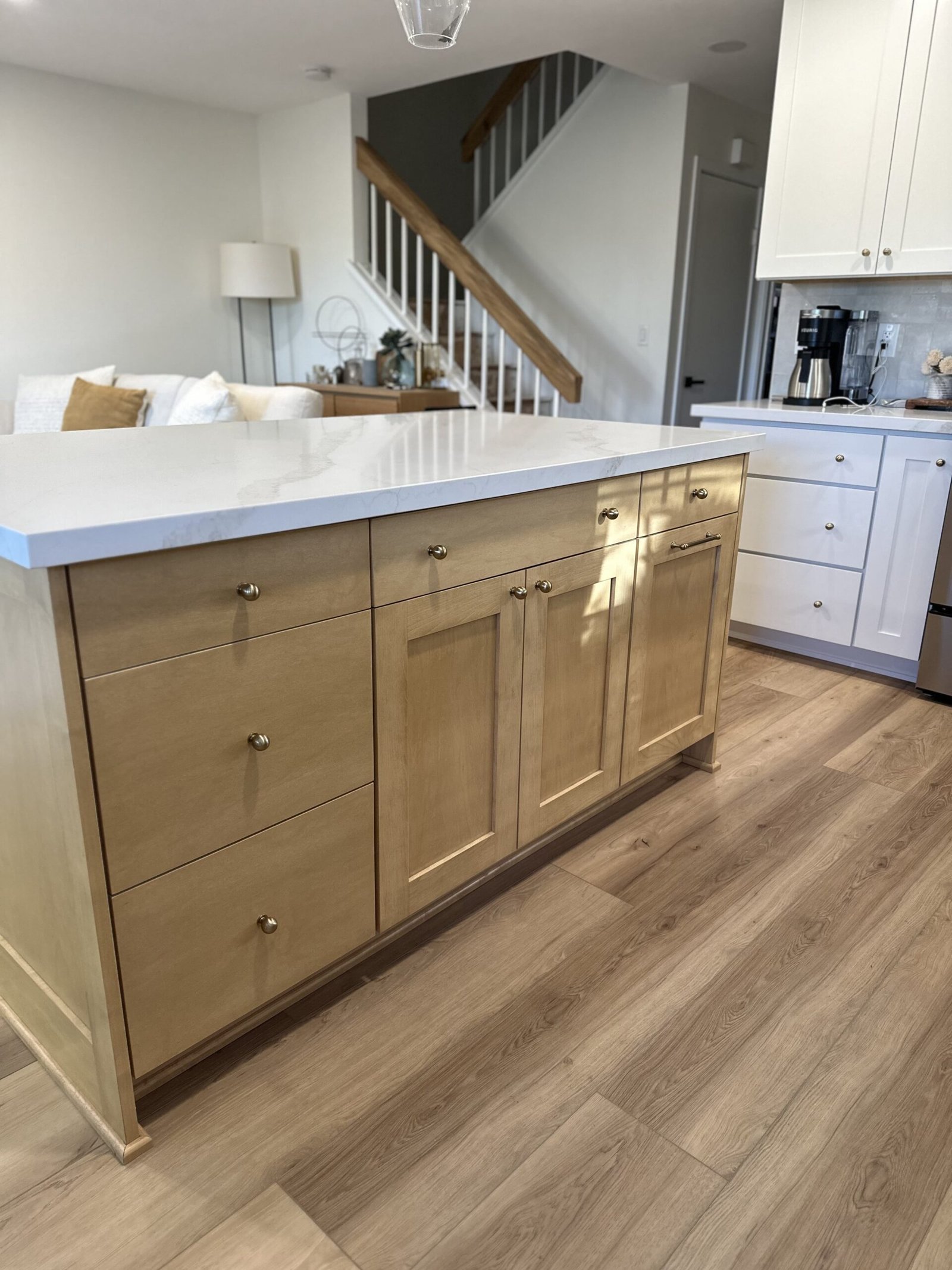 custom shaker island cabinets with storage Carlsbad