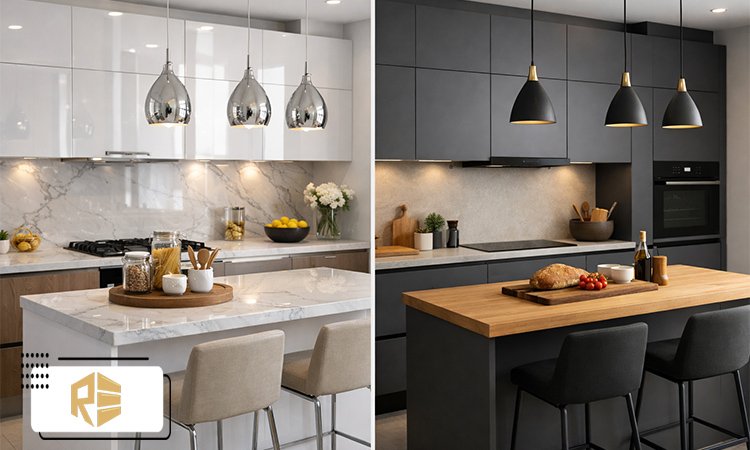 should kitchen cabinets be glossy or matte