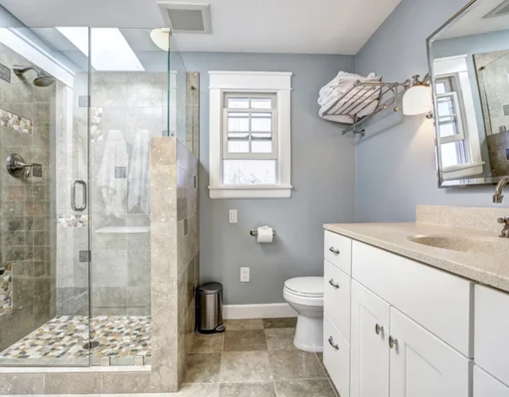 Elegant bathroom cabinet installation in Carmel Valley, CA home