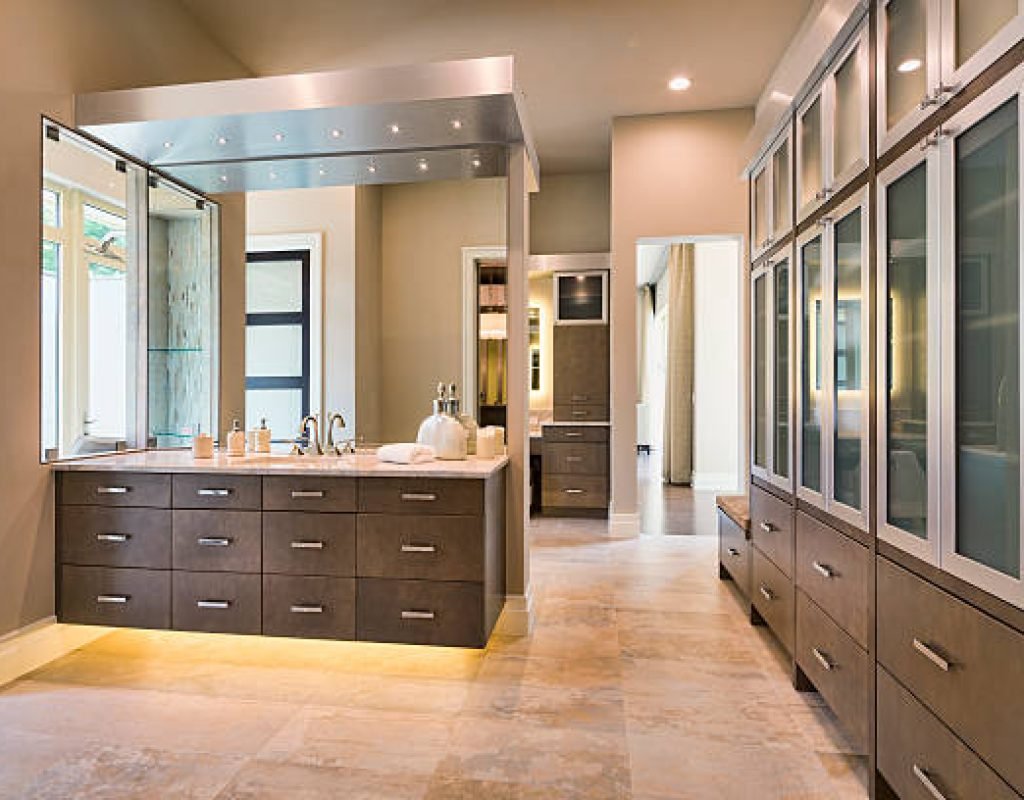 Custom bathroom cabinets designed in Coronado, CA home interior