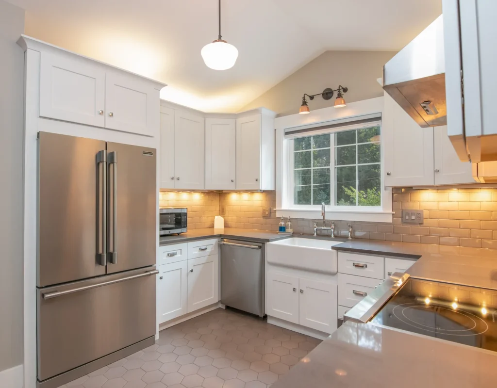 High-quality wood kitchen cabinets crafted by Reza Custom Cabinet & Vanity